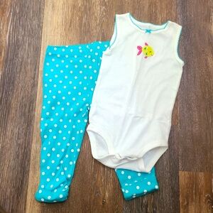 Carter's 2 Piece Outfit Toddler Girls Size 18mo